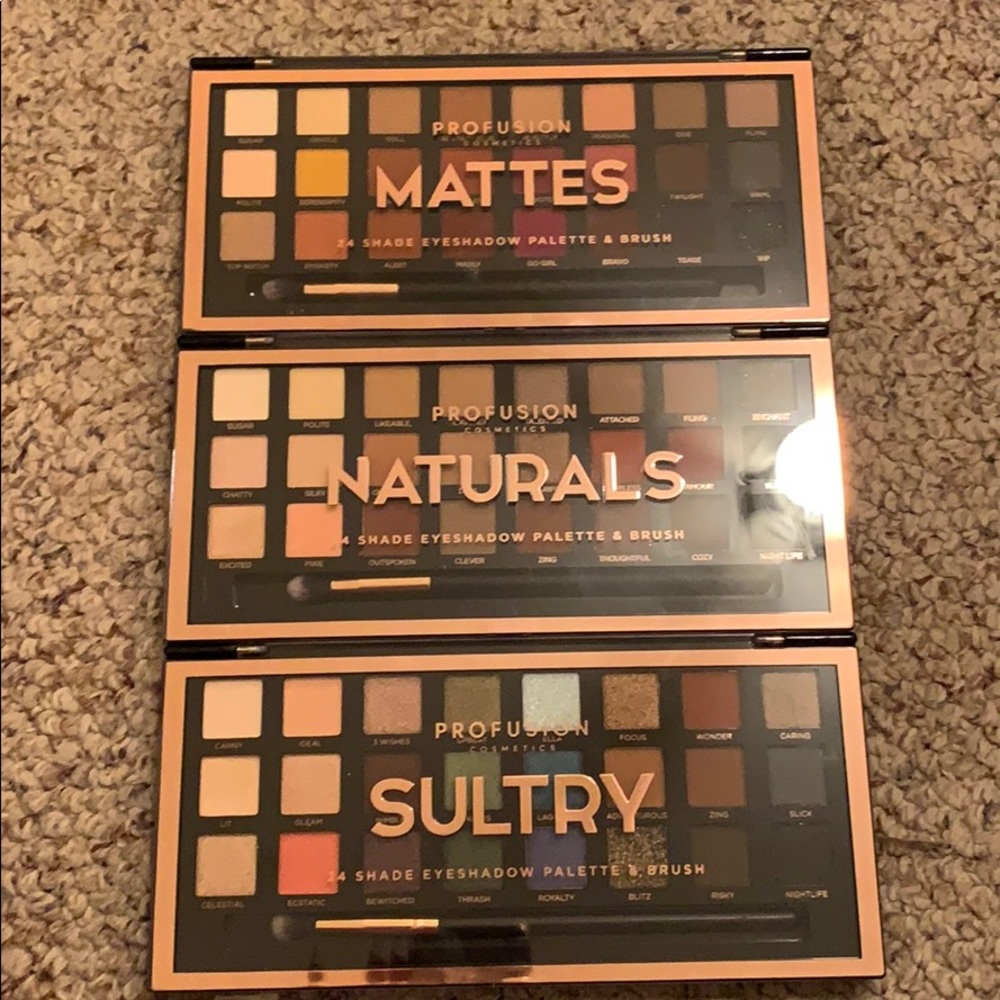 Profusion eyeshadow palettes
